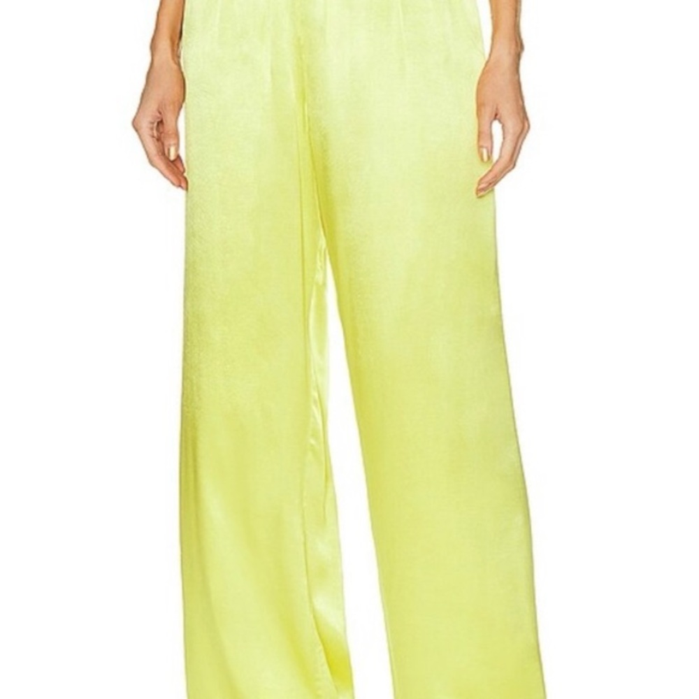 NWOT Enza Costa Satin Pants Size L